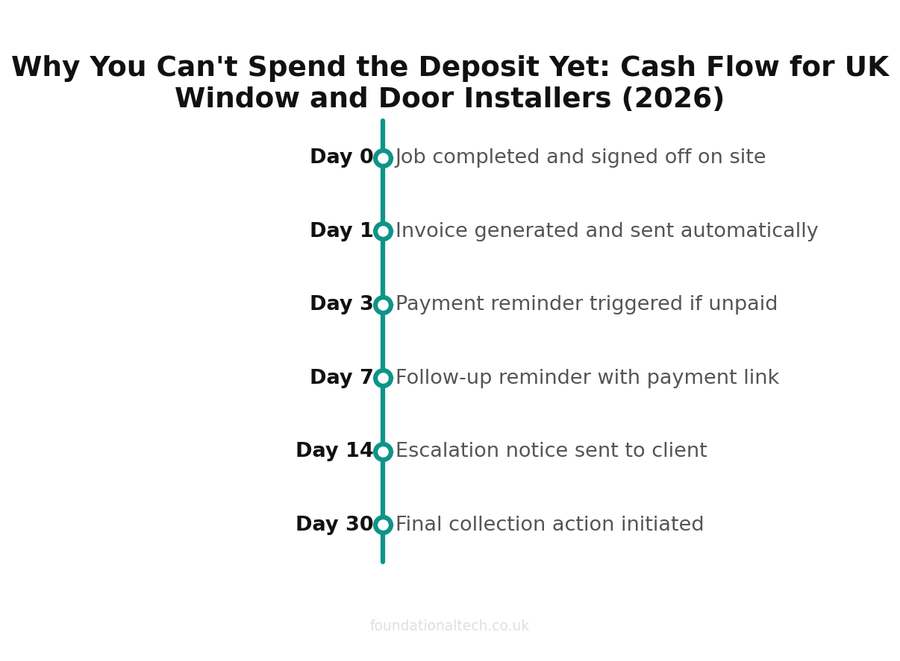 Payment timeline for UK trades businesses
